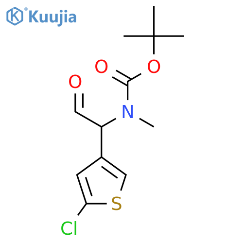 tert-butyl N-1-(5-chlorothiophen-3-yl)-2-oxoethyl-N-methylcarbamate structure