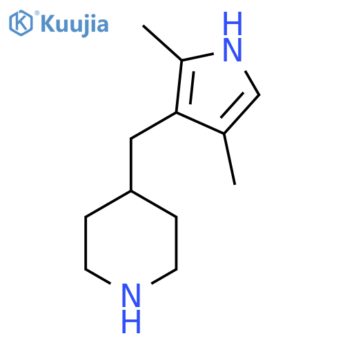 4-(2,4-dimethyl-1H-pyrrol-3-yl)methylpiperidine structure