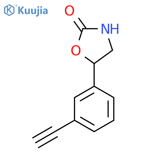 5-(3-ethynylphenyl)-1,3-oxazolidin-2-one structure