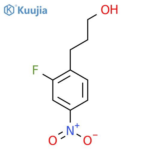 3-(2-fluoro-4-nitrophenyl)propan-1-ol structure