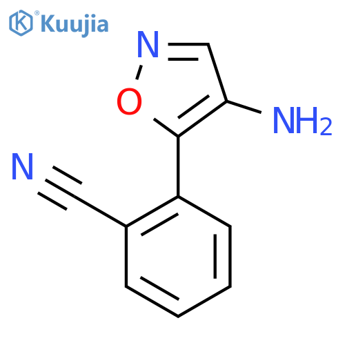 2-(4-amino-1,2-oxazol-5-yl)benzonitrile structure