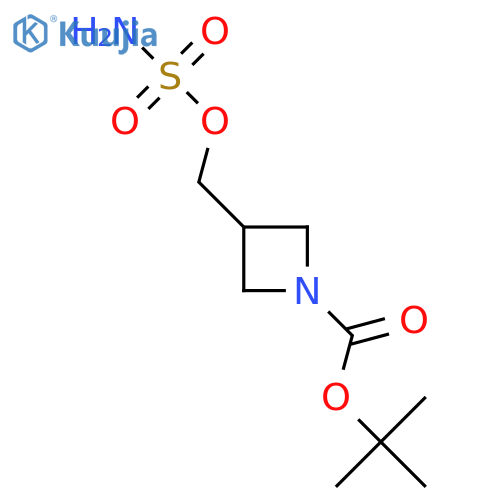 tert-butyl 3-(sulfamoyloxy)methylazetidine-1-carboxylate structure