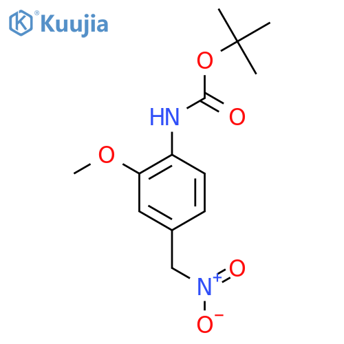 tert-butyl N-2-methoxy-4-(nitromethyl)phenylcarbamate structure