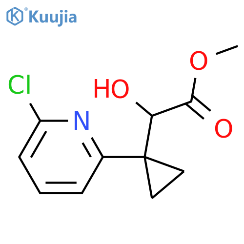 methyl 2-1-(6-chloropyridin-2-yl)cyclopropyl-2-hydroxyacetate structure