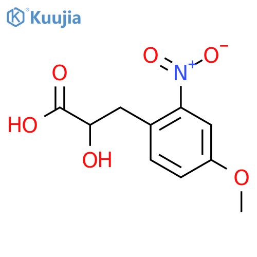 2-hydroxy-3-(4-methoxy-2-nitrophenyl)propanoic acid structure