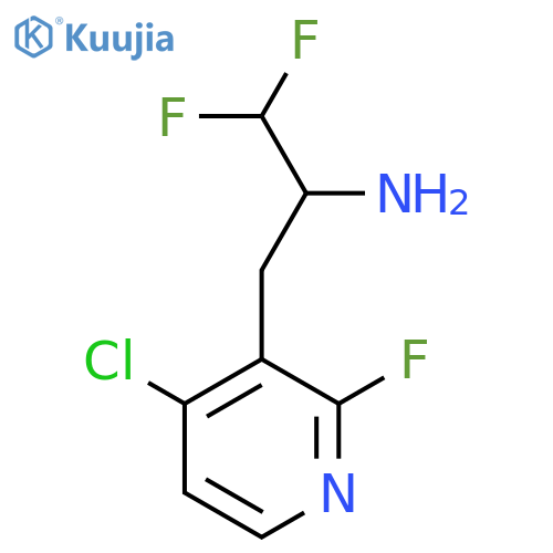3-(4-chloro-2-fluoropyridin-3-yl)-1,1-difluoropropan-2-amine structure