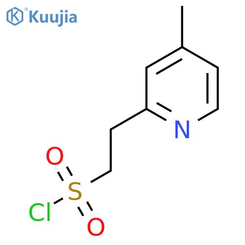 2-(4-methylpyridin-2-yl)ethane-1-sulfonyl chloride structure