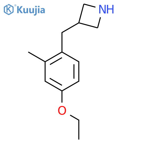 3-(4-ethoxy-2-methylphenyl)methylazetidine structure