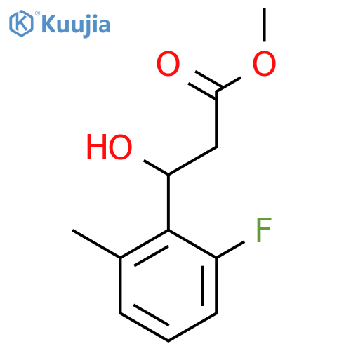 methyl 3-(2-fluoro-6-methylphenyl)-3-hydroxypropanoate structure