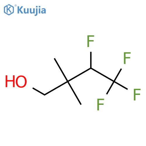 3,4,4,4-tetrafluoro-2,2-dimethylbutan-1-ol structure