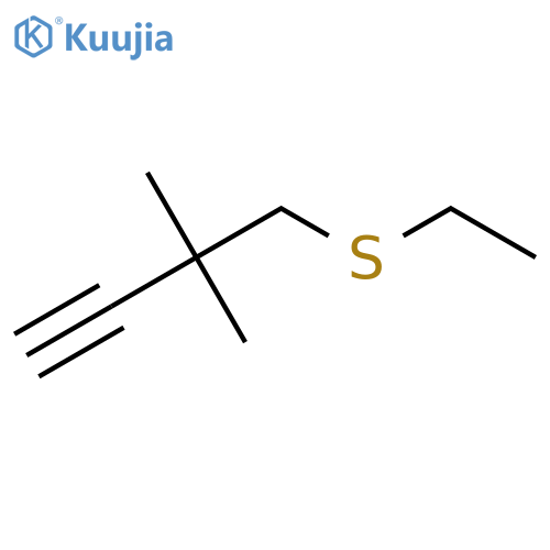 4-(ethylsulfanyl)-3,3-dimethylbut-1-yne structure