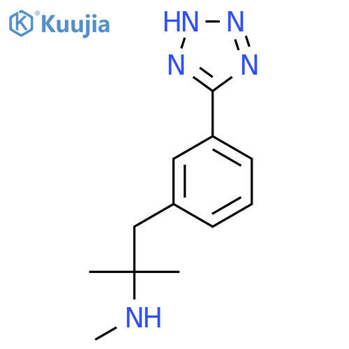 methyl({2-methyl-1-3-(1H-1,2,3,4-tetrazol-5-yl)phenylpropan-2-yl})amine structure