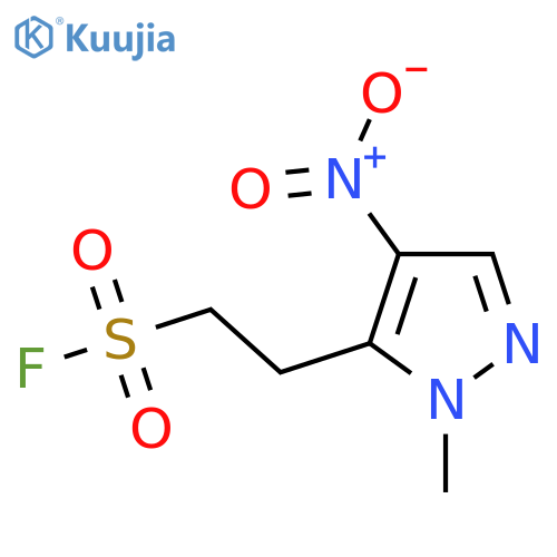2-(1-methyl-4-nitro-1H-pyrazol-5-yl)ethane-1-sulfonyl fluoride structure