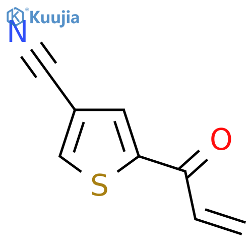 5-(prop-2-enoyl)thiophene-3-carbonitrile structure