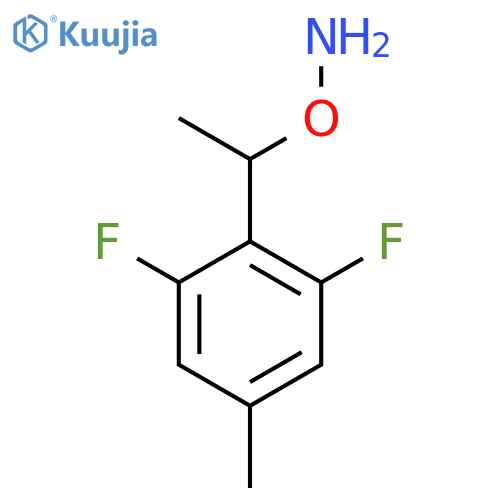 O-1-(2,6-difluoro-4-methylphenyl)ethylhydroxylamine structure