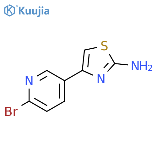 4-(6-bromopyridin-3-yl)-1,3-thiazol-2-amine structure