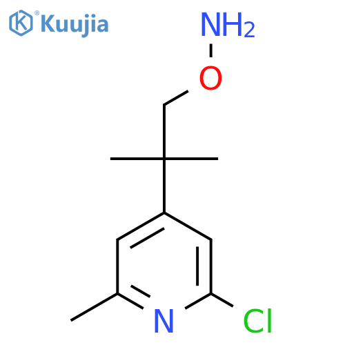 O-2-(2-chloro-6-methylpyridin-4-yl)-2-methylpropylhydroxylamine structure