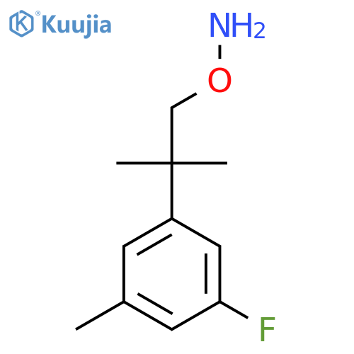 O-2-(3-fluoro-5-methylphenyl)-2-methylpropylhydroxylamine structure