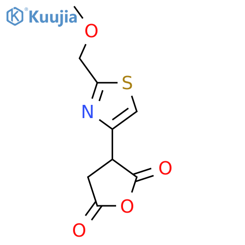 3-2-(methoxymethyl)-1,3-thiazol-4-yloxolane-2,5-dione structure