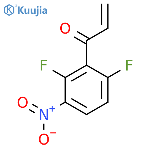 1-(2,6-difluoro-3-nitrophenyl)prop-2-en-1-one structure