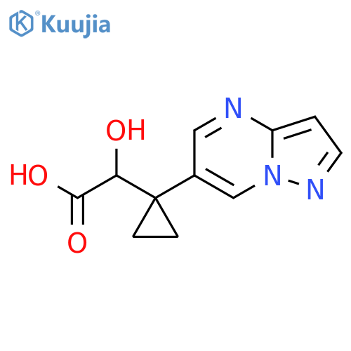 2-hydroxy-2-(1-{pyrazolo1,5-apyrimidin-6-yl}cyclopropyl)acetic acid structure