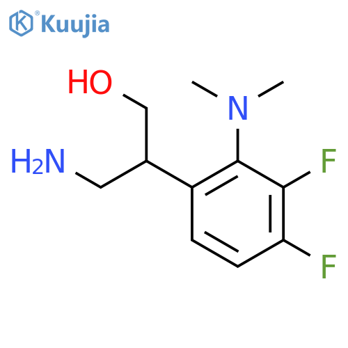 3-amino-2-2-(dimethylamino)-3,4-difluorophenylpropan-1-ol structure