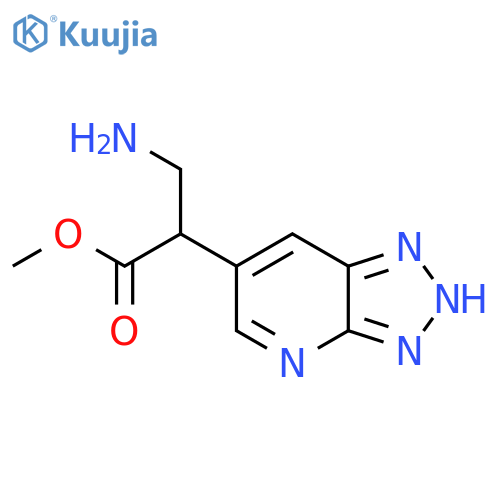 methyl 3-amino-2-{3H-1,2,3triazolo4,5-bpyridin-6-yl}propanoate structure