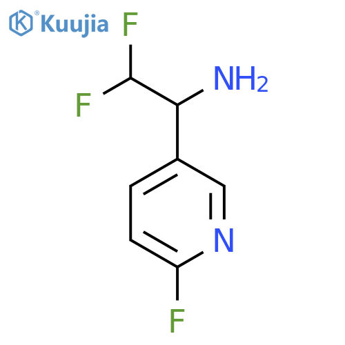 2,2-difluoro-1-(6-fluoropyridin-3-yl)ethan-1-amine structure