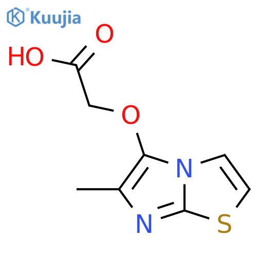 2-({6-methylimidazo2,1-b1,3thiazol-5-yl}oxy)acetic acid structure
