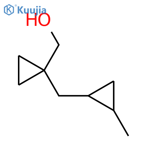 {1-(2-methylcyclopropyl)methylcyclopropyl}methanol structure