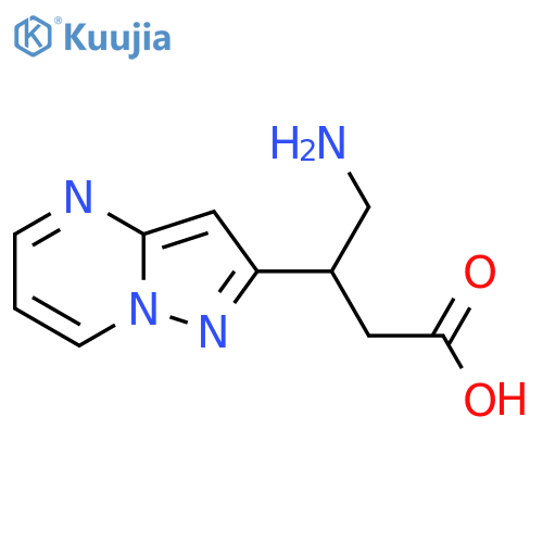 4-amino-3-{pyrazolo1,5-apyrimidin-2-yl}butanoic acid structure