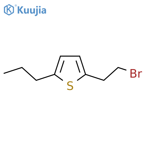 2-(2-bromoethyl)-5-propylthiophene structure