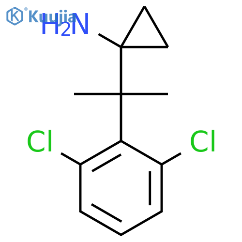 1-2-(2,6-dichlorophenyl)propan-2-ylcyclopropan-1-amine structure