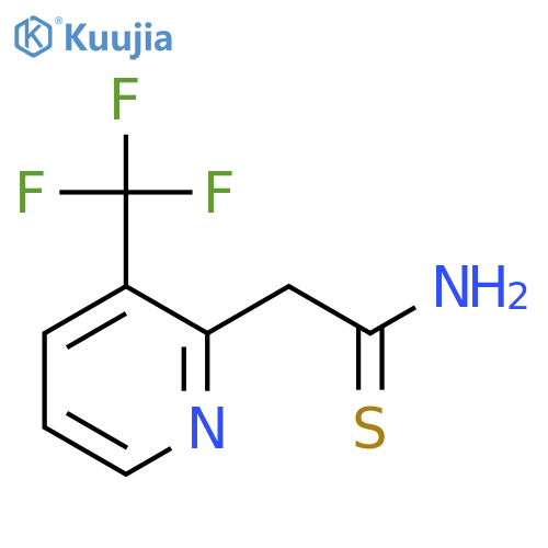 2-3-(trifluoromethyl)pyridin-2-ylethanethioamide structure