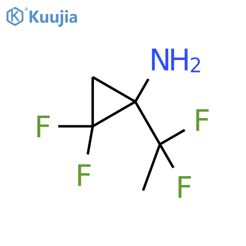 1-(1,1-difluoroethyl)-2,2-difluorocyclopropan-1-amine structure