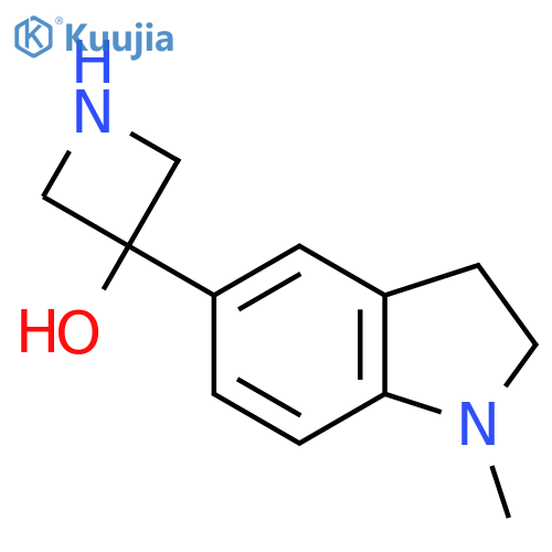 3-(1-methyl-2,3-dihydro-1H-indol-5-yl)azetidin-3-ol structure