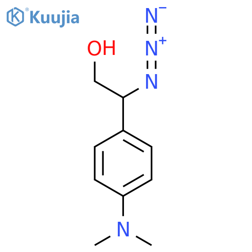 2-azido-2-4-(dimethylamino)phenylethan-1-ol structure