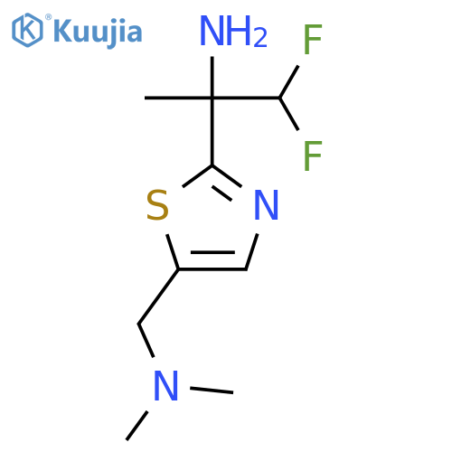 2-{5-(dimethylamino)methyl-1,3-thiazol-2-yl}-1,1-difluoropropan-2-amine structure