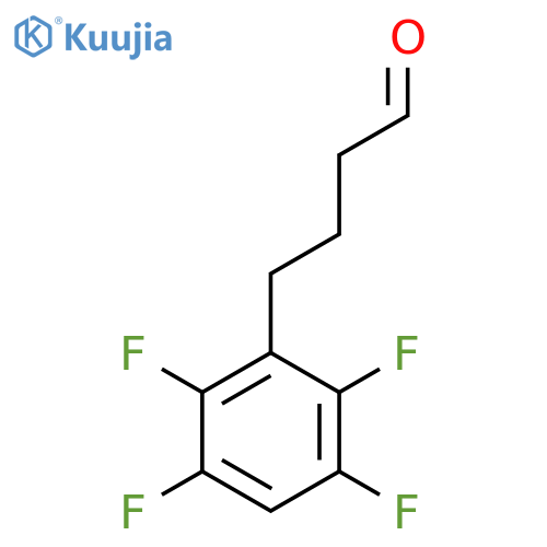 4-(2,3,5,6-tetrafluorophenyl)butanal structure
