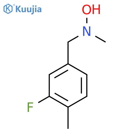 N-(3-fluoro-4-methylphenyl)methyl-N-methylhydroxylamine structure