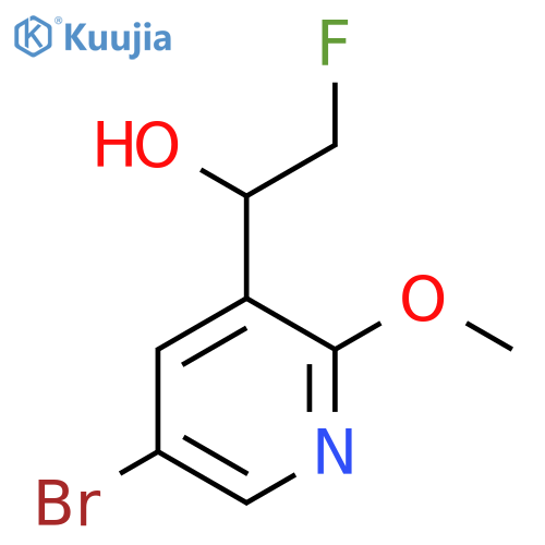 1-(5-bromo-2-methoxypyridin-3-yl)-2-fluoroethan-1-ol structure