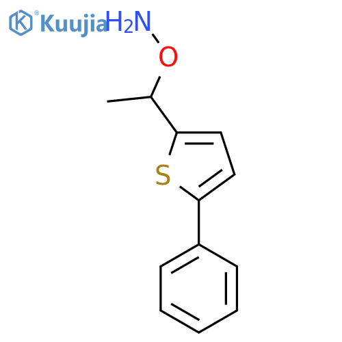 O-1-(5-phenylthiophen-2-yl)ethylhydroxylamine structure