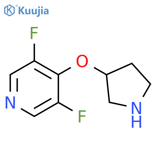 3,5-difluoro-4-(pyrrolidin-3-yloxy)pyridine structure