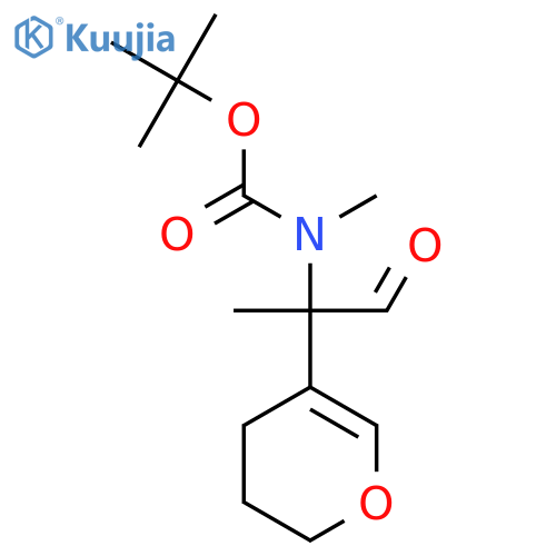tert-butyl N-2-(3,4-dihydro-2H-pyran-5-yl)-1-oxopropan-2-yl-N-methylcarbamate structure
