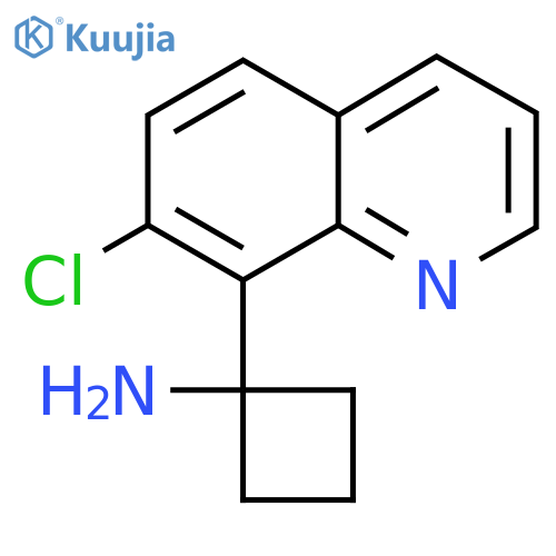 1-(7-chloroquinolin-8-yl)cyclobutan-1-amine structure