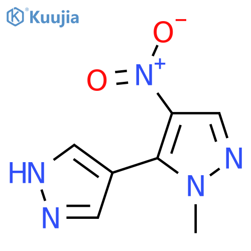 1-methyl-4-nitro-5-(1H-pyrazol-4-yl)-1H-pyrazole structure
