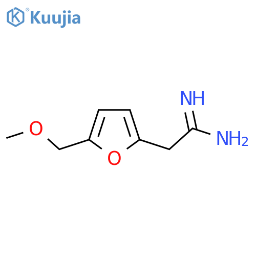 2-5-(methoxymethyl)furan-2-ylethanimidamide structure