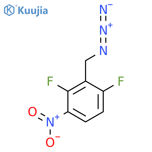 2-(azidomethyl)-1,3-difluoro-4-nitrobenzene structure
