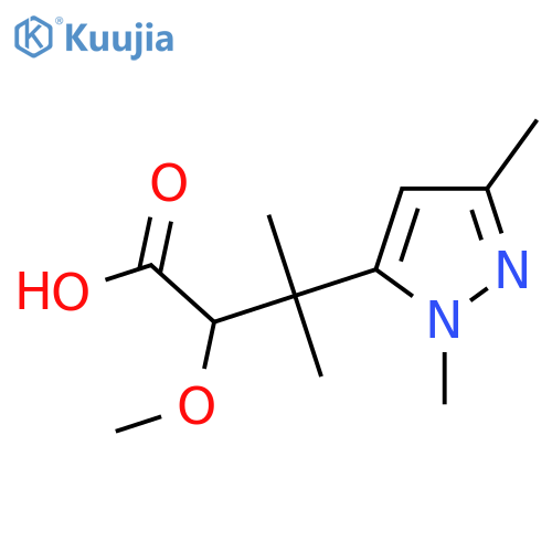 3-(1,3-dimethyl-1H-pyrazol-5-yl)-2-methoxy-3-methylbutanoic acid structure