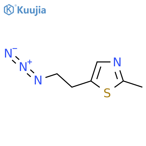 5-(2-azidoethyl)-2-methyl-1,3-thiazole structure